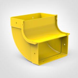 GigaDuct Elbow, Vertical Inside, 90?, with Cover