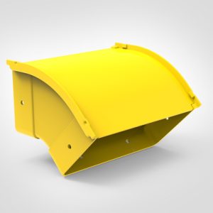 GigaDuct Elbow, Vertical Outside, 45?, 200mm, with Cover