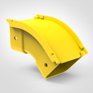 GigaDuct Elbow, Vertical Outside, 45?, 50mm, with Cover