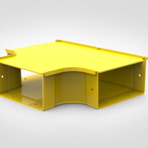 GigaDuct T-Junction, Horizontal, 200mm, with Cover