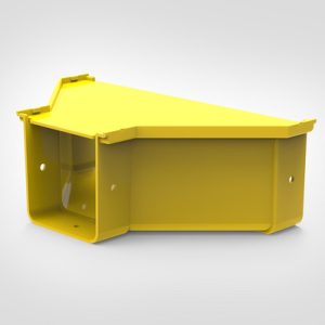 GigaDuct Straight Duct, Reducer, 300mm/100mm, with Cover