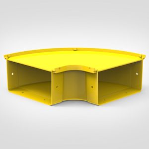 GigaDuct Elbow, Horizontal, 90?, 200mm, with Cover