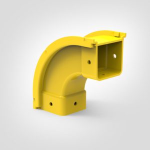 GigaDuct Elbow, Vertical Down, 90?, 50mm, with Cover
