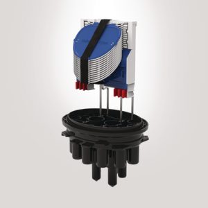 FDN 16 port A length IR closure with 12 x SC-B-IR MKI moulded splice holder trays