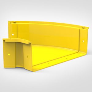 GigaDuct Elbow, Horizontal, 45?, 300mm, without Cover