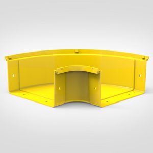 GigaDuct Elbow, Horizontal, 90?, 200mm, No Cover