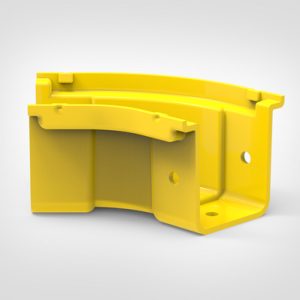 GigaDuct Elbow, Horizontal, 45?, 50mm, No Cover