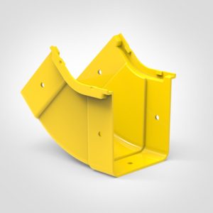 GigaDuct Elbow, Vertical Inside, 45?, 100mm, No Cover
