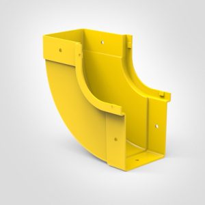 GigaDuct Elbow, Vertical Inside, 90?, 100mm, No Cover