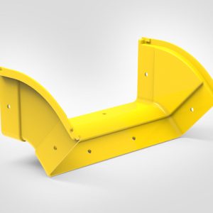 GigaDuct Elbow, Vertical Outside, 45?, 300mm, No Cover