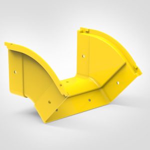 GigaDuct Elbow, Vertical Outside, 45?, 200mm, No Cover