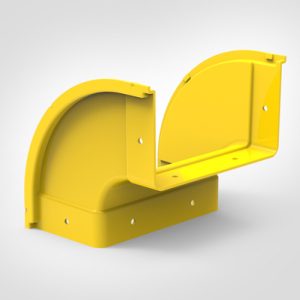 GigaDuct Elbow, Vertical Down, 90?, 200mm, No Cover