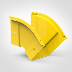 GigaDuct Elbow, Vertical Outside, 45?, 100mm, No Cover