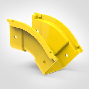 GigaDuct Elbow, Vertical Outside, 45?, 50mm, No Cover