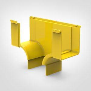 GigaDuct T-Junction, Vertical ,100mm, No Cover