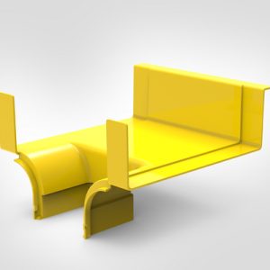 GigaDuct T-Junction, Vertical, Reducer, 300mm/100mm, No Cover