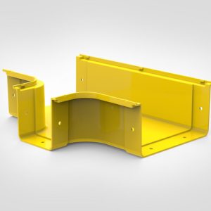 GigaDuct T-Junction, Horizontal, Reducer, 200mm/100mm, No Cover