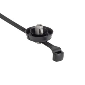Fixing tie for hole (round), ⌀5.0-50.0mm, black/grey, 500pcs.