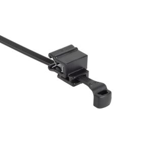 Fixing tie for edge, ?6.0-50.0mm, black, 500pcs.