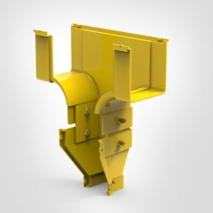 GigaDuct T-Junction, Vertical, Reducer, 100mm/50mm, No Cover