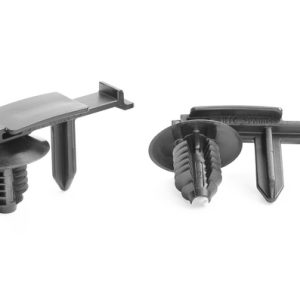 Connector clip for hole (round), black, 500pcs.