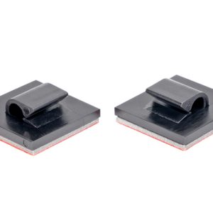Cable clip for adhesive use/with pipe/tube holder, Dmax=5.0mm
