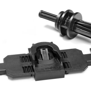 Cable tie mount for stud, black, 200pcs.