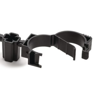 Cable clip for stud, ⌀5.0 mm/6.0 mm, Dmin=20.0mm, Dmax=25.0mm, nom⌀=22.5 mm, ⌀M5/M6