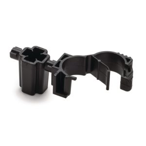 Cable clip for stud, ⌀5.0 mm/6.0 mm, Dmin=10.0mm, Dmax=15.0mm, nom⌀=12.0 mm, ⌀M5/M6