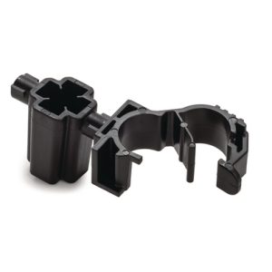 Cable clip for stud, ⌀5.0 mm/6.0 mm, Dmin=5.0mm, Dmax=10.0mm, nom⌀=7.0 mm, ⌀M5/M6