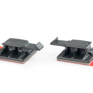 Connector clip, black, 100pcs.