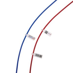 Identification ties and plates for marking cable bundles