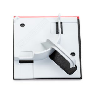 Cable tie mount, ?4.5 mm, #8 (M4) Screw, white, 50pcs.