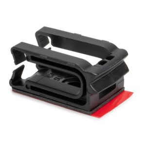 Cable tie mount, black, 100pcs.