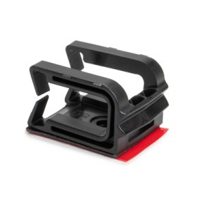 Cable tie mount, black, 100pcs.