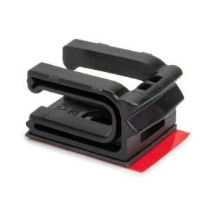 Cable tie mount, black, 100pcs.