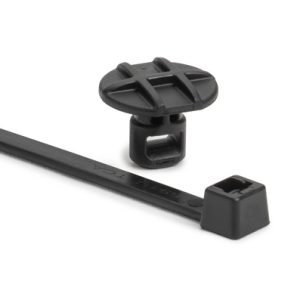 Fixing tie, inside serrated, ?4.0-50.0mm, black, 1000Carton