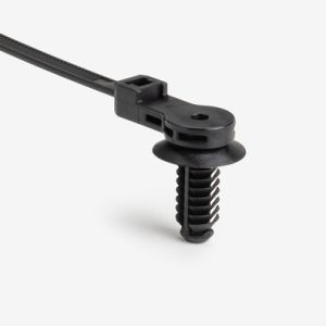 Fixing tie for hole (round), ?50.0mm, black, 3000pcs.
