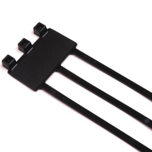 Identification cable tie tamper-evident, 203.2x46.0mm, ⌀10.0-44.0mm, black, 50pcs.