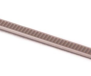 Cable tie outside serrated, 145.0x3.4mm, ?4.0-35.0mm, beige, 100pcs.