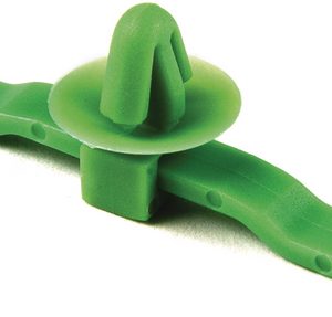 Bundling clip for hole (round), L=54.0mm, green, 500pcs.