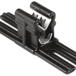 Bundling clip for edge, L=40.0mm, black, 500pcs.