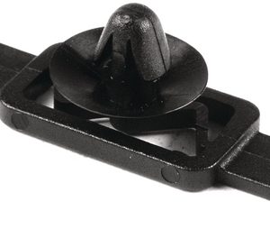 Bundling clip for hole (round), L=55.0mm, black, 2000pcs.