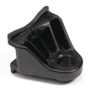 Cable tie mount for screw fixation, Wmax=12.7mm, ?8.0 mm, ?8.0 mm, 5/16" (M8) Screw, black, 500pcs.