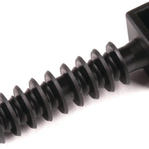 Cable tie mount for hole (round), Wmax=9.0mm, ?7.0 - 8.0 mm, black, 100pcs.