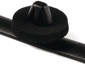 Bundling clip for hole (round), L=55.0mm, black, 500pcs.