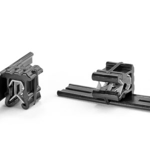 Bundling clip for edge, L=40.0mm, black, 500pcs.