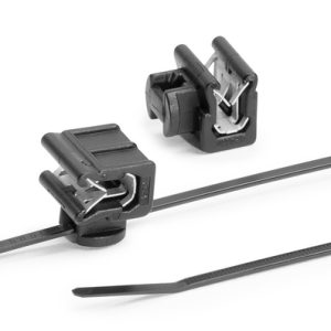 Fixing tie for edge, inside serrated, ?1.5-20.0mm, black, 500Set