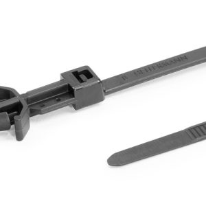 Fixing tie for hole (round), inside serrated, ⌀1.6-25.0mm, black, 1000pcs.