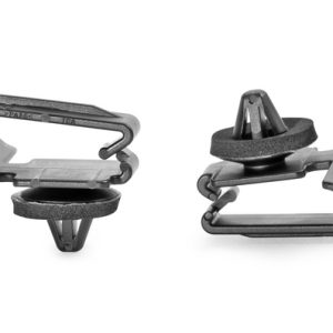 Bundling clip for hole (round), L=40.0mm, black, 500pcs.